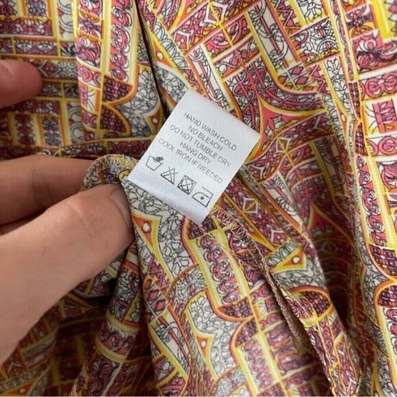 Lovers + Friends Printed Scoop-neck Blouse Small - Picture 4 of 7